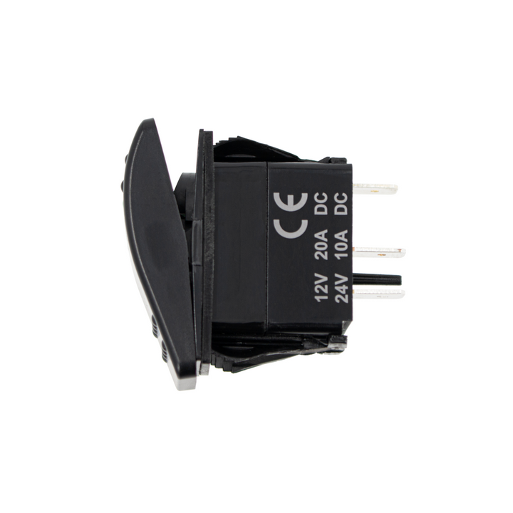 Green LED SPST On/Off Rocker Switch (Carling Style) 1 Pc
