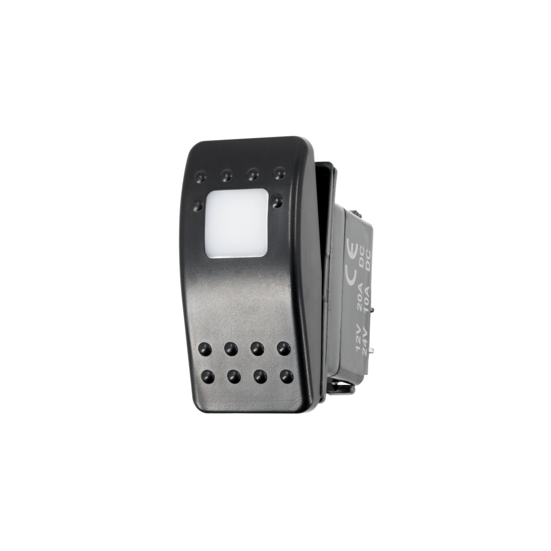 Amber LED SPST On/Off Rocker Switch (Carling Style) 1 Pc