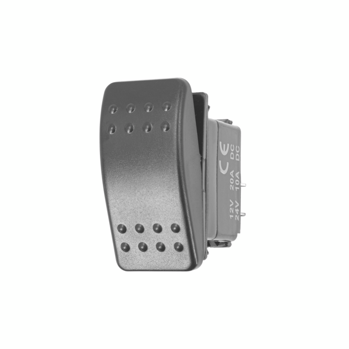Black DPST Off/On Rocker Switch (Carling Style) 1 Pc