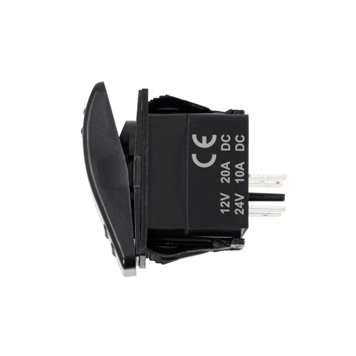 Black DPST Off/On Rocker Switch (Carling Style) 1 Pc