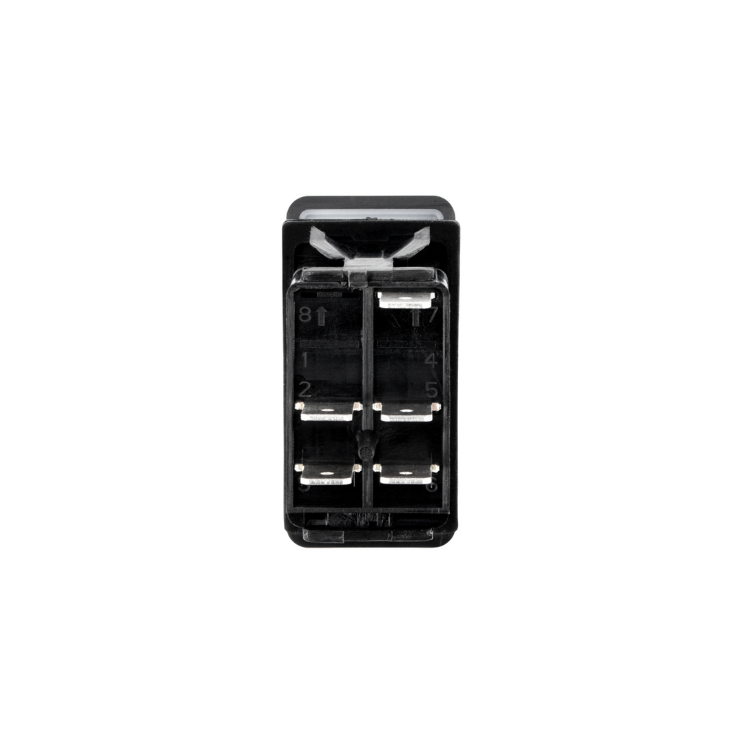 Red LED DPST Off/On Rocker Switch (Carling Style) 1 Pc