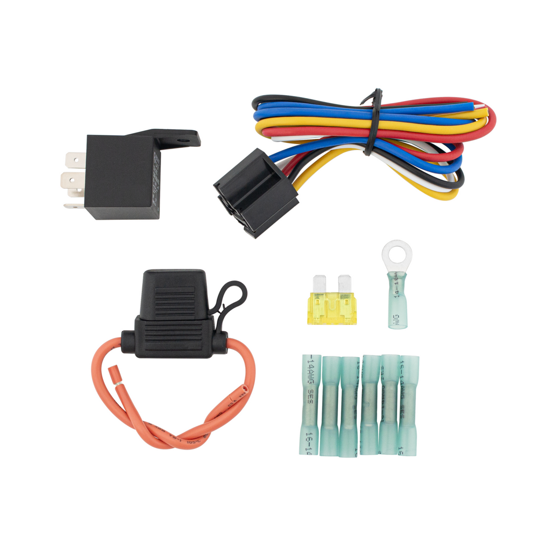 Relay Wiring Kit, W/ Fuse Holder &amp; Hs Connectors 11 Pcs