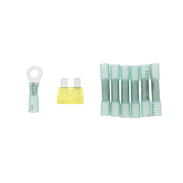 Relay Wiring Kit, W/ Fuse Holder &amp; Hs Connectors 11 Pcs