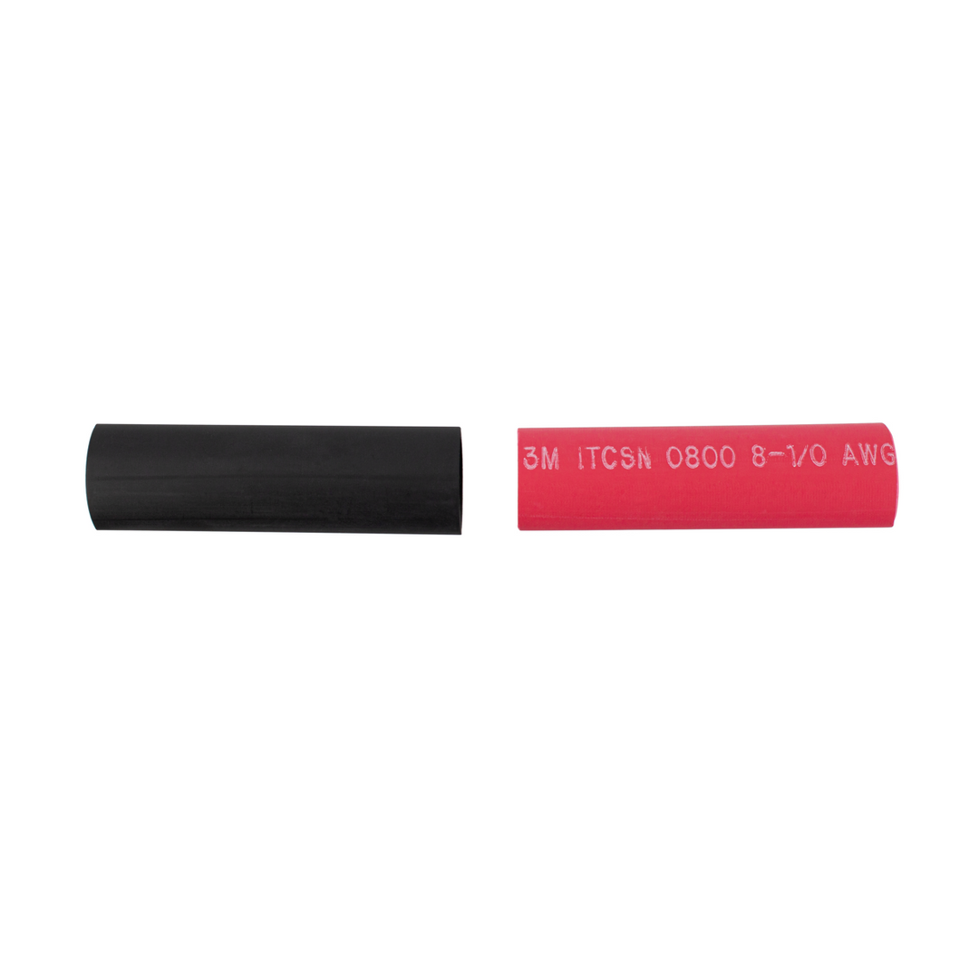 2/5" Red/Black 3:1 Heavy-Wall Adhesive Lined Heat Shrink Tubing (2) 4"Pc