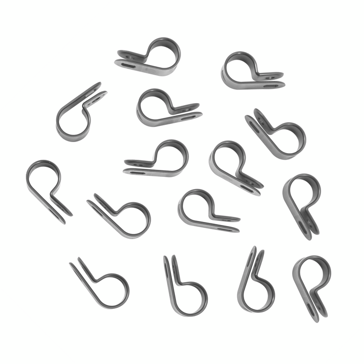 1/2" Black Nylon Cable Clamp (15-Pack)