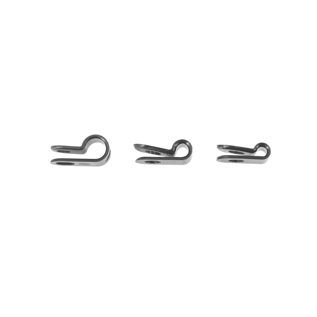 1/8, 3/16, 1/4 Nylon Clamp Assortment Black (18-Pack)