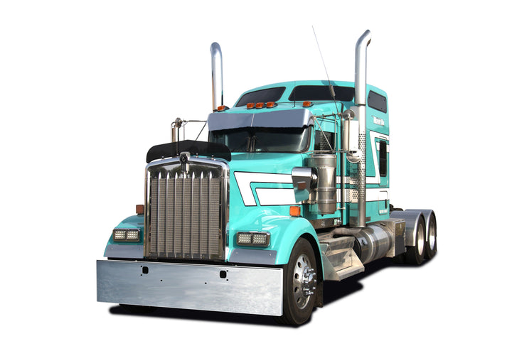 Chrome Bumper w/ Tow Hole - Kenworth W900L, And W900B (2010 And Earlier)