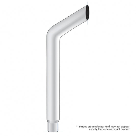 7" Bull Reduce To 5" OD Bottom Exhaust - 36" L