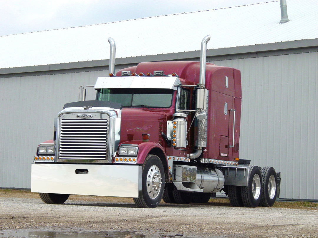 Stainless Steel Premium Bumper - Blind Mount w/ Tow Hole - Freightliner Classic And Cabover (-2003)