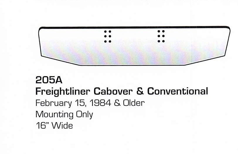 Feb 15 1984 &amp; older Freightliner Cabover/Conventional Conventional Bumper