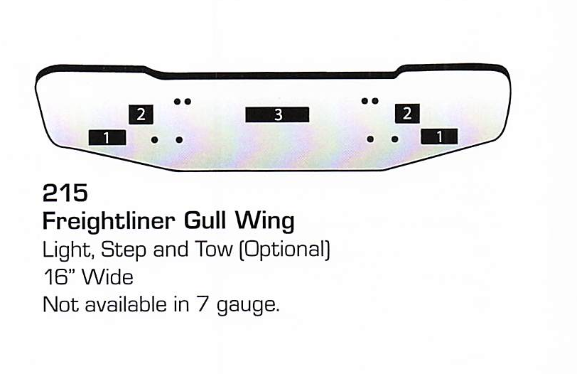 Freightliner Gull Wing Gull Wing Bumper