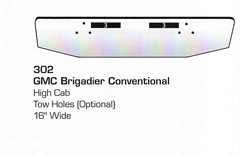 GMC Brigadier Conventional (High Cab) Bumper (Tow Holes)