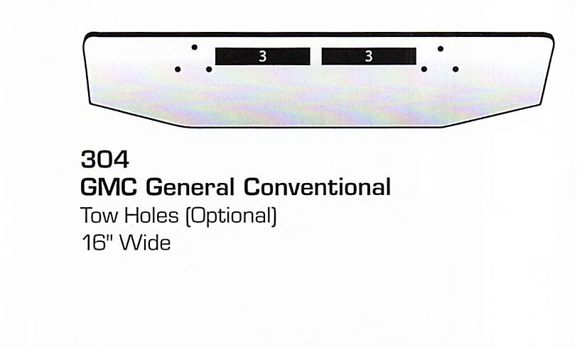 GMC General Conventional Bumper (Tow Holes)