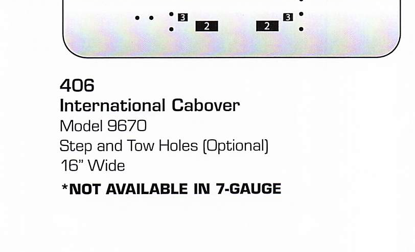 International Cabover/9670 Cabover Bumper (Step + Tow Holes)