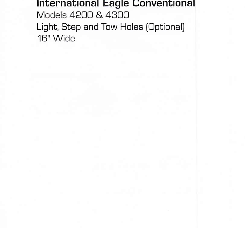 International Eagle/4200/4300 Conventional Bumper (Light + Step + Tow Holes)