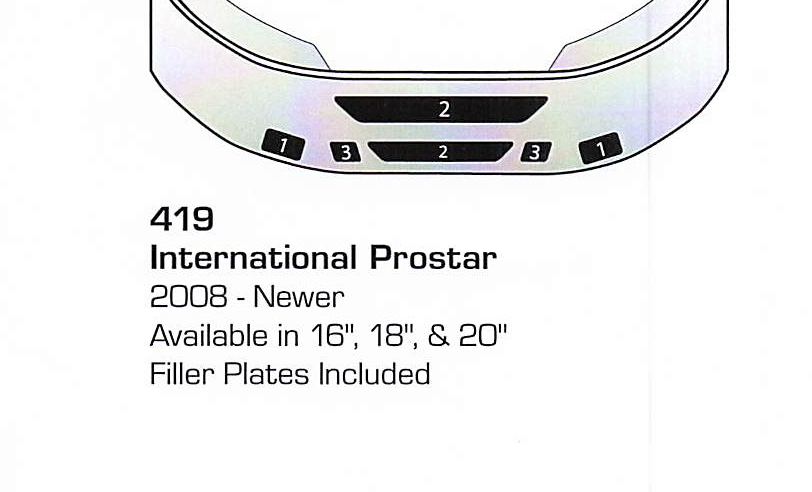 2008 &amp; newer International Prostar Set Back Axle Bumper