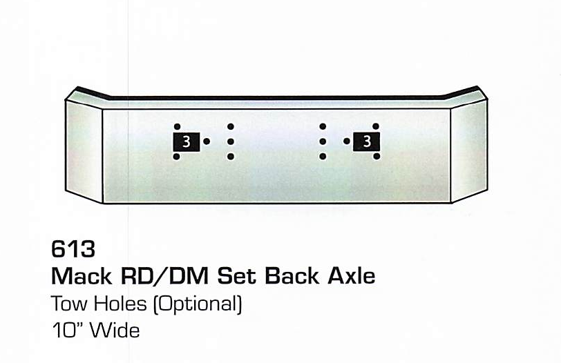 Mack RD/DM Set Back Axle Bumper (Tow Holes)