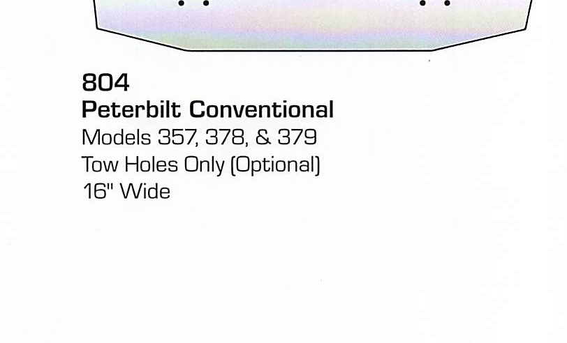 Peterbilt 357/378/379 Conventional Bumper (Tow Holes)