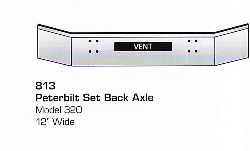 Peterbilt 320 Set Back Axle Bumper (Step + Vent Holes)
