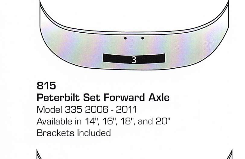 2006-2011 Peterbilt 335 Set Forward Axle Bumper