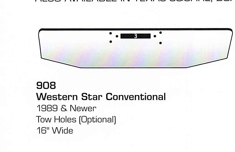 1989 &amp; newer Western Star Conventional Bumper (Tow Holes)