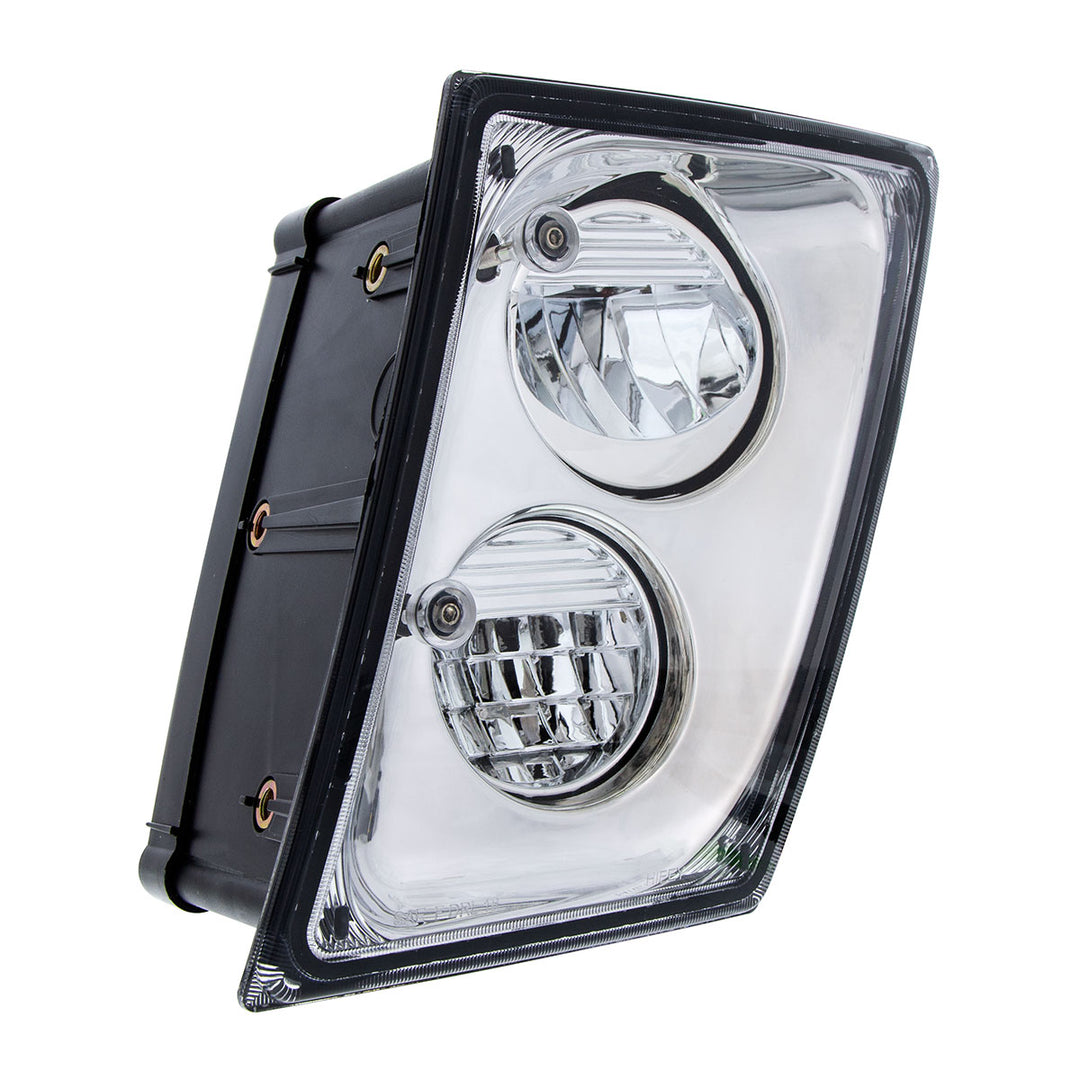2 High Power LED Chrome Driving Light &amp; Fog Light For 2003-2017 Volvo VNL - Driver/Left