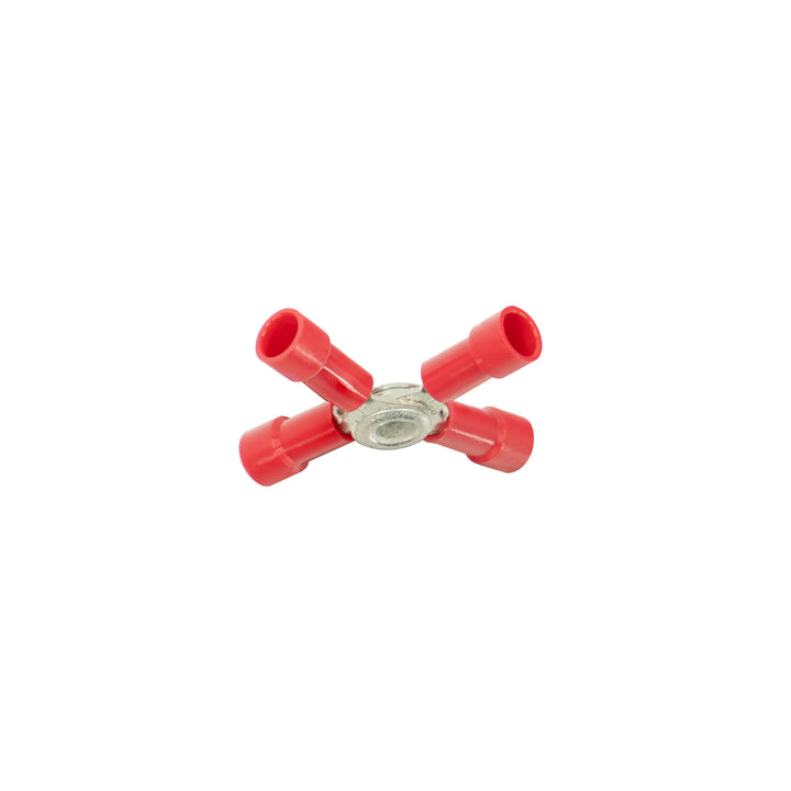 22-18 AWG 4 - Way (X) Vinyl Connector (4-Pack)