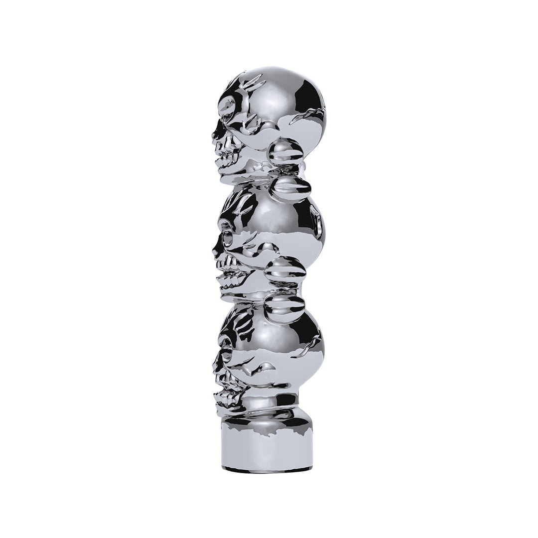 1/2" - 13 Thread-On 3 Skull Shift Knob - Chrome