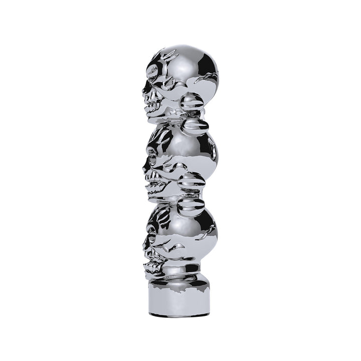 1/2" - 13 Thread-On 3 Skull Shift Knob - Chrome