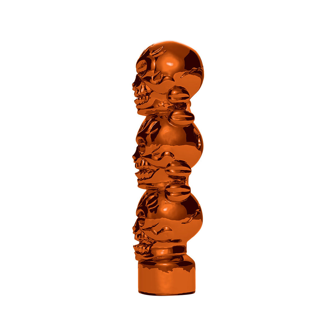 1/2" - 13 Thread-On 3 Skull Candy Color Shift Knob - Cadmium Orange
