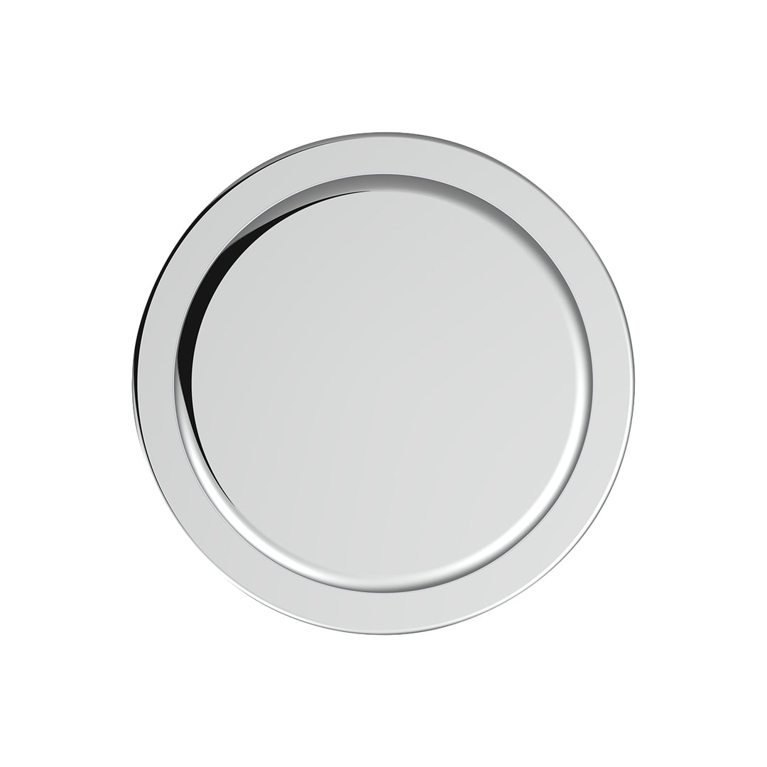 3/4" x 5/8" Chrome Plastic Flat Top Nut Covers - Push-On (10-Pack)