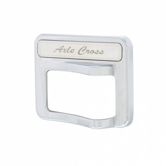 Chrome Rocker Switch Cover For Peterbilt 579 (2013-2019) &amp; 567 (2014-2018) - Axle Cross