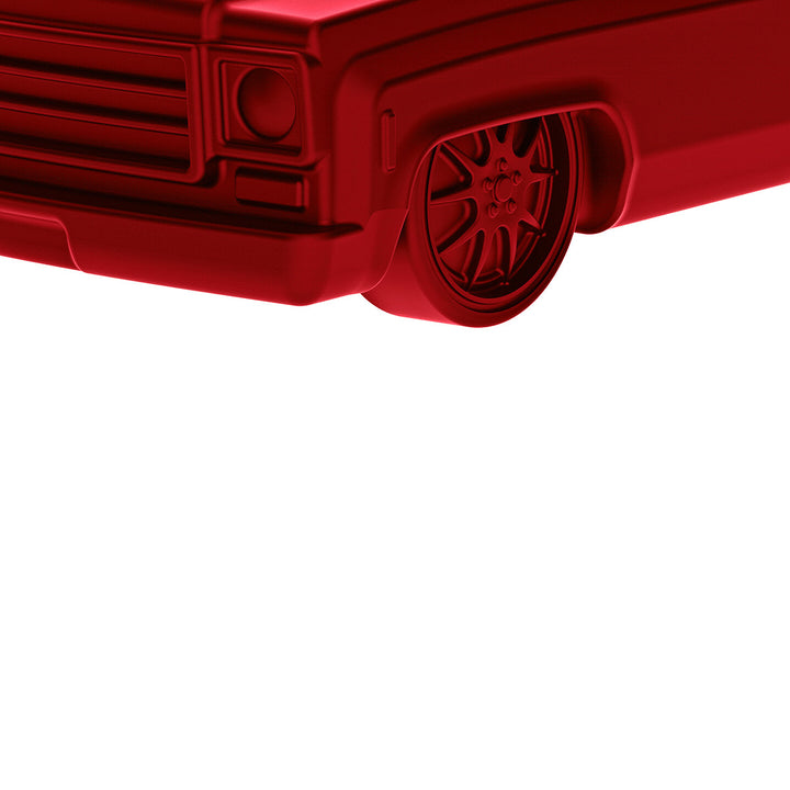 Solid Die-Cast 1973-1987 Chevrolet Truck Style Paper Weight - Candy Red