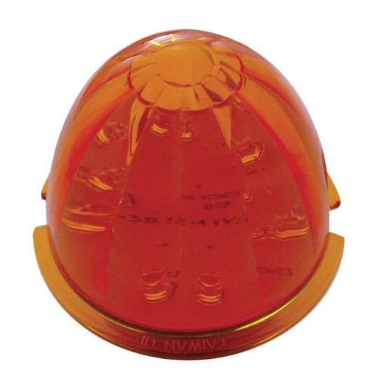 17 LED Watermelon Cab Light - Amber LED/Dark Amber Lens (Bulk)