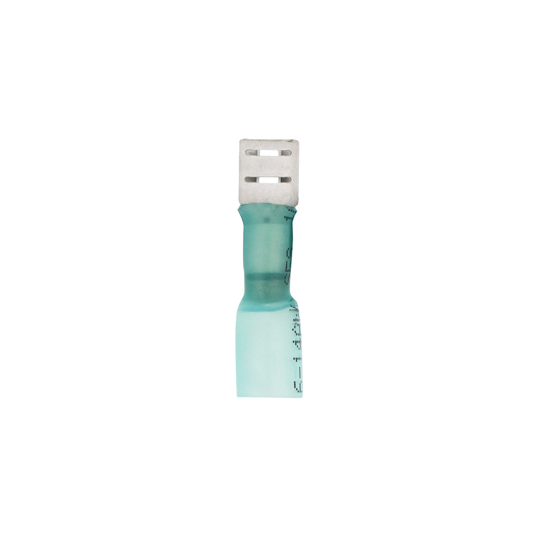 16-14 AWG .250 Tab CSS Heat Shrink FM Disconnect - Blue (10-Pack)