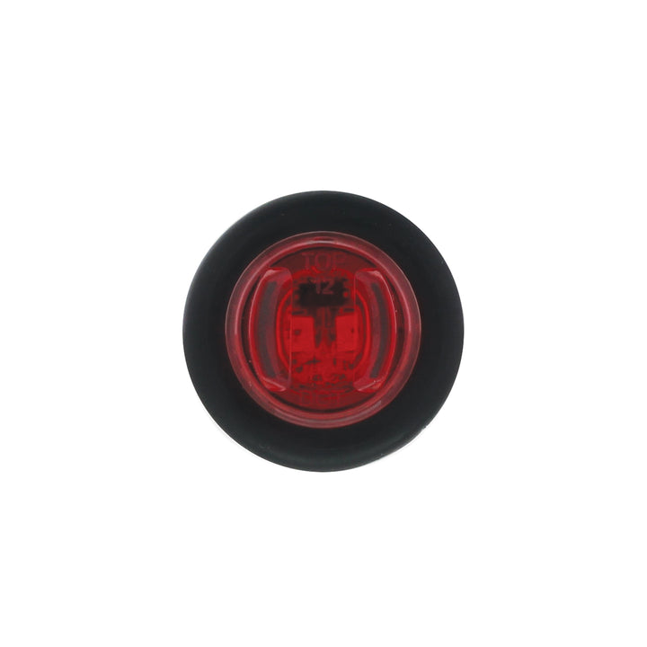 2 LED 3/4" Mini Light (Clearance/Marker) With Rubber Grommet - Red LED/Red Lens (Bulk)