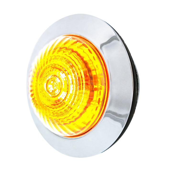 6 LED 1-1/4" Dual Function Light (Clearance/Marker) - Amber LED/Amber Lens