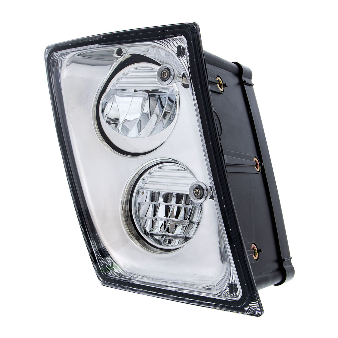 2 High Power LED Chrome Driving Light &amp; Fog Light For 2003-2017 Volvo VNL - Passenger/Right
