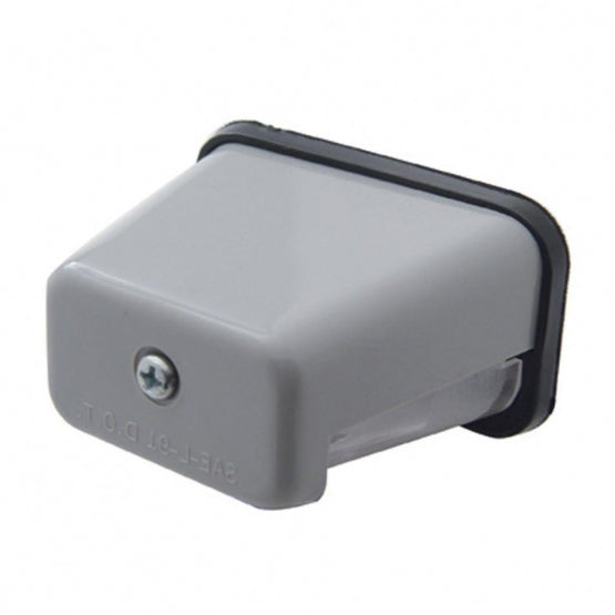 Gray Rectangular License Light