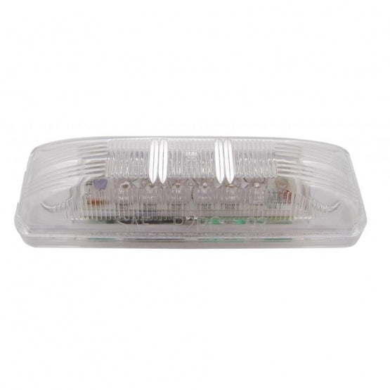 12 LED Rectangular Auxiliary/Utility Light - White LED/Clear Lens (Bulk)