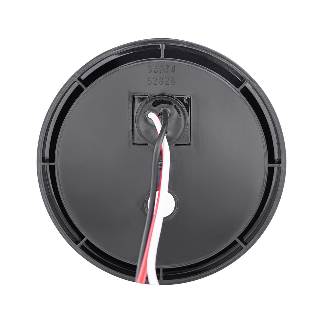 12 LED 4" Round Light (Turn Signal) With Heated Lens - Amber LED/Amber Lens