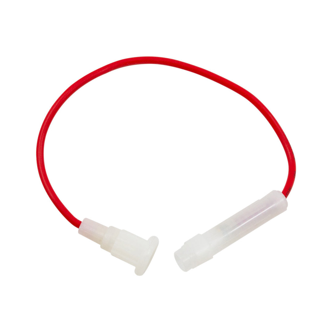 In - Line Glass Fuseholder 16 AWG 6.5" Wire w/ 14 Amp SFE Fuse, 1 Set.