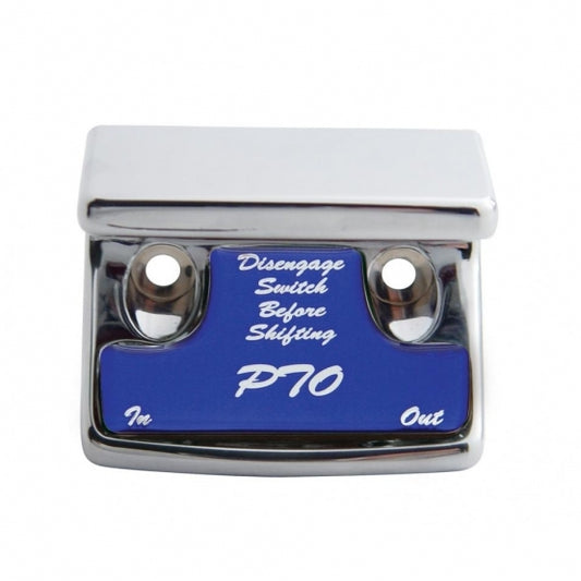 "PTO" Switch Guard With Blue Sticker