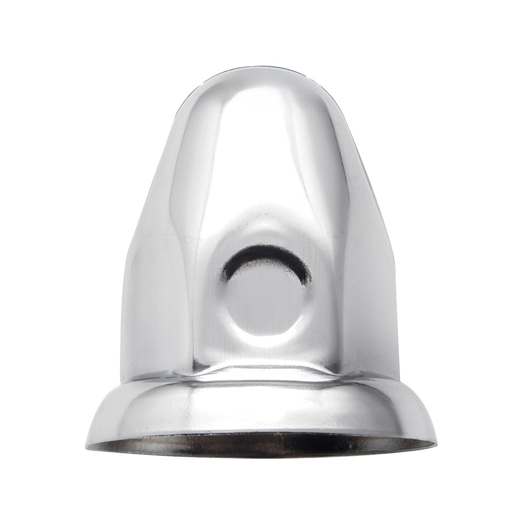 1-1/2" x 2-1/4" Chrome Steel Bullet Nut Cover With Flange