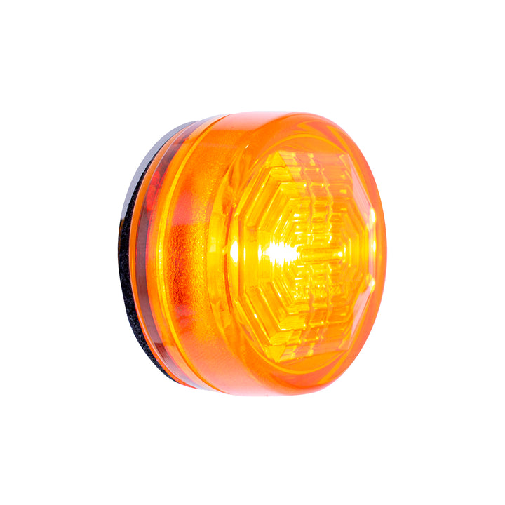 3 LED Oval Clearance/Marker Light - Amber LED/Amber Lens
