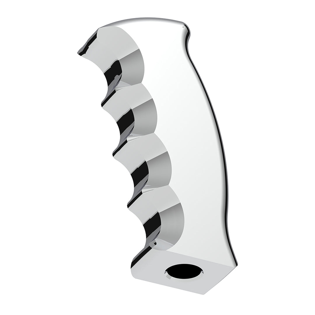 Thread-On Pistol Grip Gearshift Knob - Chrome