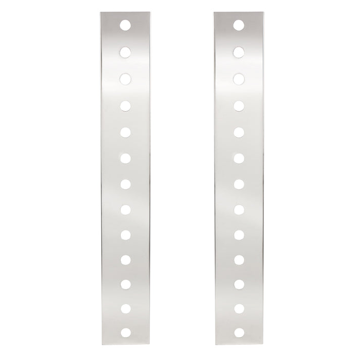 Peterbilt Stainless Front Air Cleaner Bracket Only - 26 Mini Light Cutouts
