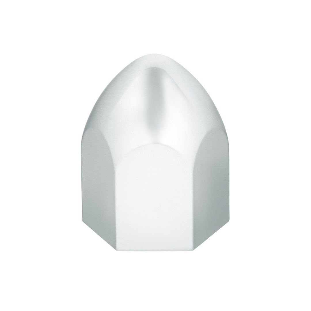 1" x 1 5/8" Chrome Plastic Bullet Nut Cover - Push-On (50-Pack)