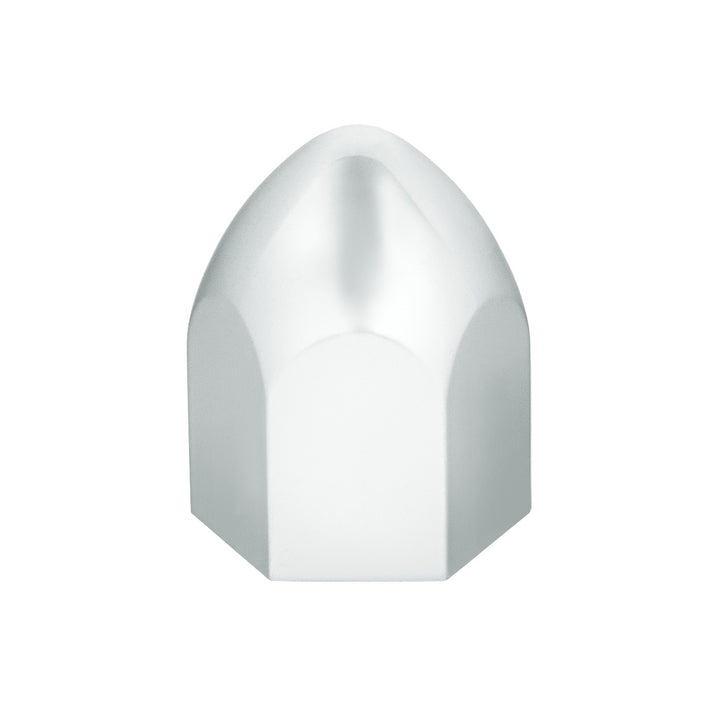 1" x 1 5/8" Chrome Plastic Bullet Nut Cover - Push-On (50-Pack)