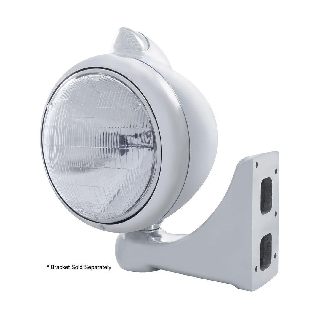 Chrome Guide 682-C Headlight 6014 &amp; Original Style LED Signal - Clear Lens